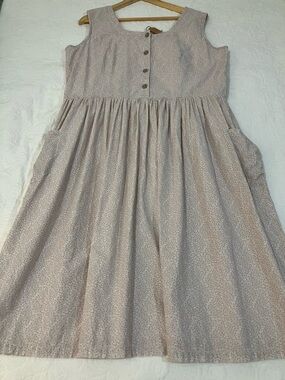 Cottage core woman vintage dress XL